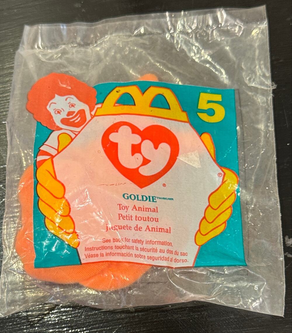 McDonald's Ty Beanie Baby 1996 Goldie the Goldfish #5